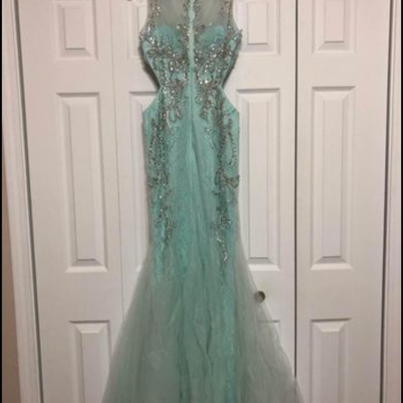 Blue Symphony Prom Dress - Picture 2 of 4